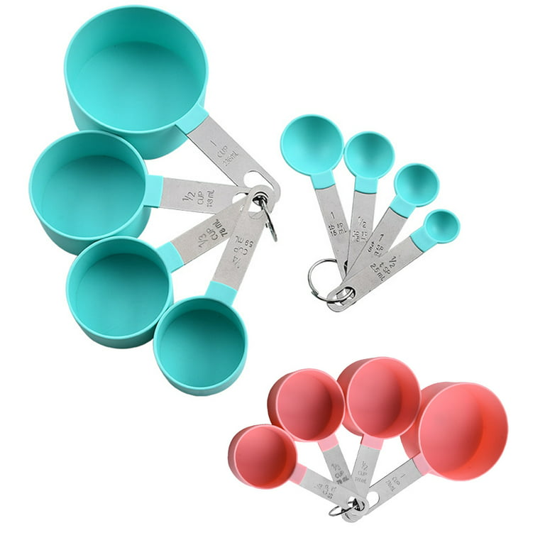 Shxx Plastic Measuring Cups And Spoons Set - Measuring Cups Spoons