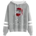 thumbnail image 1 of WILLBEST Sudadera con Capucha Sudadera con Capucha y Cordón con Estampado Navideño Informal para Mujer Chica​​, 1 of 3