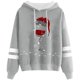 thumbnail image 1 of WILLBEST Sudadera con Capucha Sudadera con Capucha y Cordón con Estampado Navideño Informal para Mujer Grande, 1 of 3
