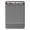 Grey, variant on Clode Sized 3 Ring Refillable Notebook 14×9.8cm 180 Lined Pages in 7 Trendy Notebooks Blank Pages