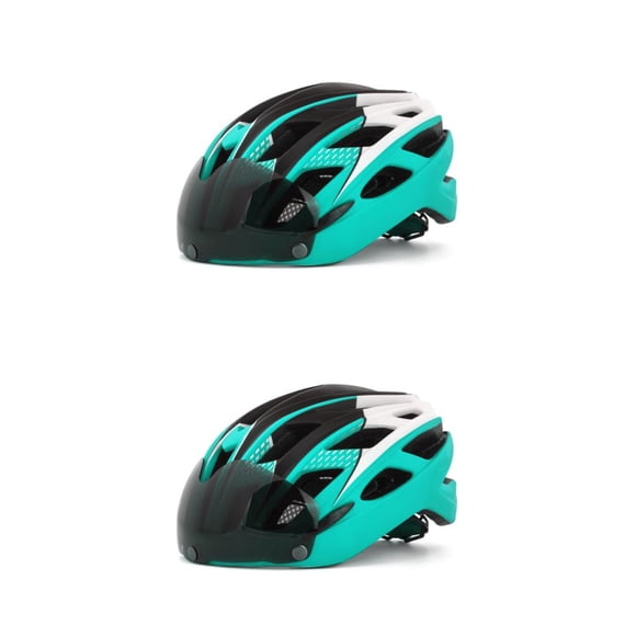 Wosthever Casco de bicicleta de montaña para la máxima aventura Casco de ciclismo ligero y portátil Ajustable Azul cielo Tamaño libre Cielo azul Tamaño libre 2piezas