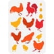 thumbnail image 1 of Plantilla de pollo para pintar, 21 x 29,7 cm, reutilizable, para dibujar gallos, de plástico, con patrón de gallina. Plantilla para manualidades con temática animal., 1 of 7