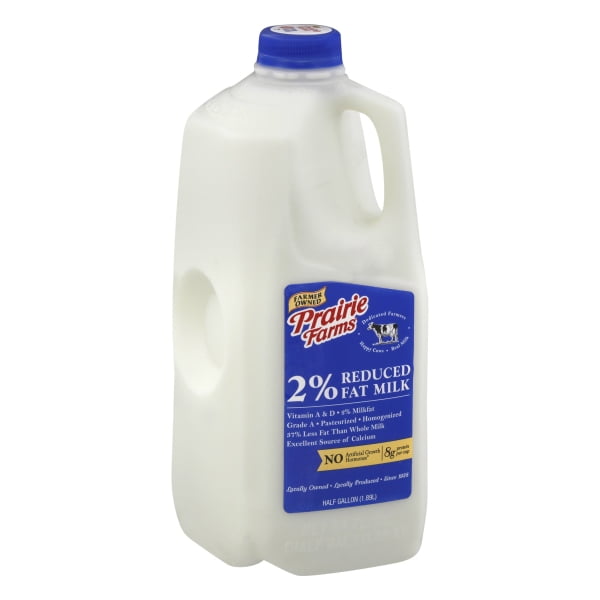 Prairie Farms 2 Reduced Fat Milk Half Gallon 64 Fl Oz Walmart Com Prairie Farms 2 Reduced Fat Milk Half Gallon 64 Fl Oz Walmart Com