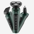 thumbnail image 2 of Electric Razor Shaver for Men  Electric Shaver Razor Cordless Rechargeable Beard Shaver Portable Nose Hair or Beard Trimmer 3 in 1 Trimmer Grooming Kit  Waterproof (Green) - by, 2 of 7