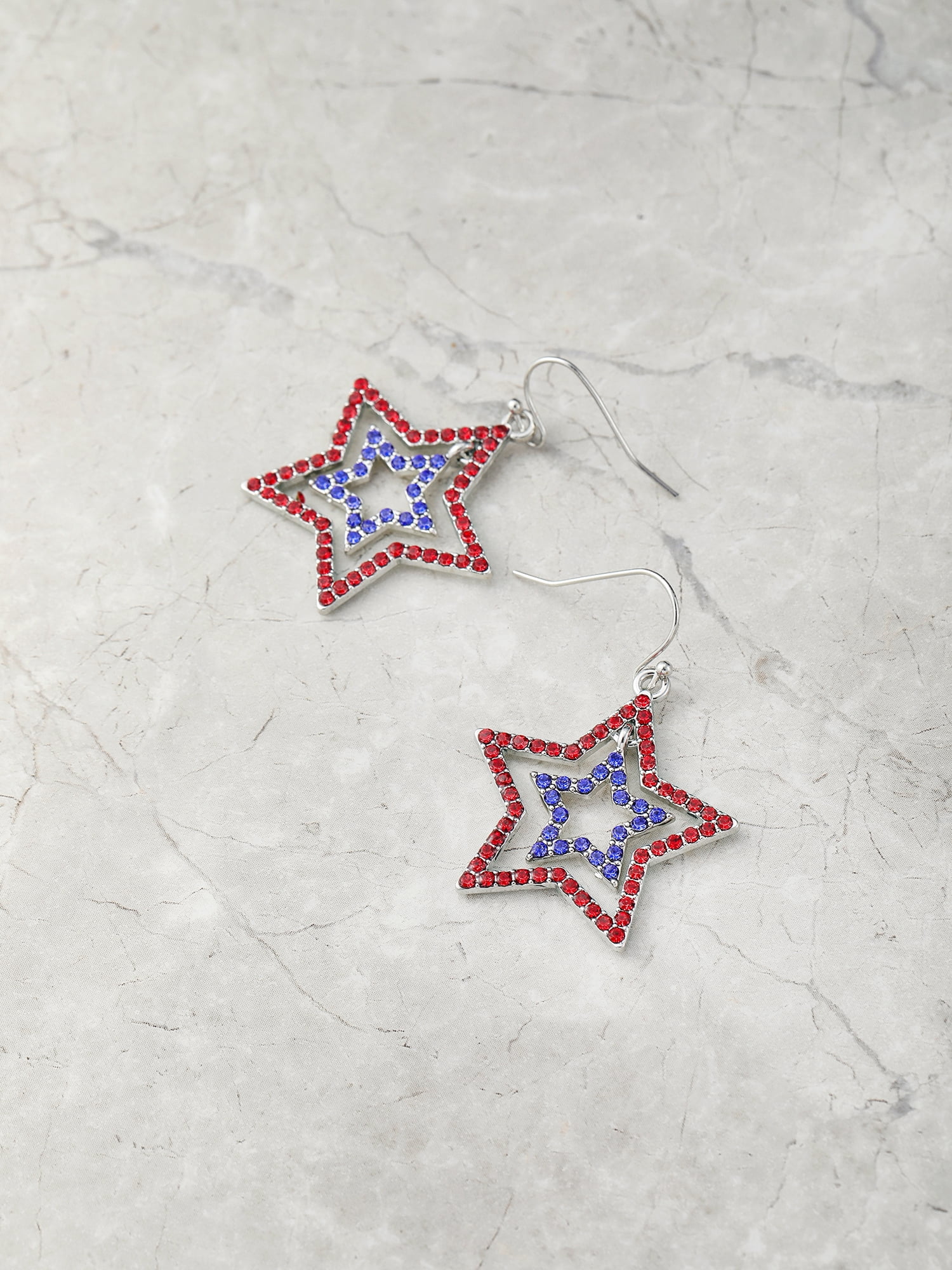 Way to Celebrate Americana Rhinestone Star Earring, 1 Pair