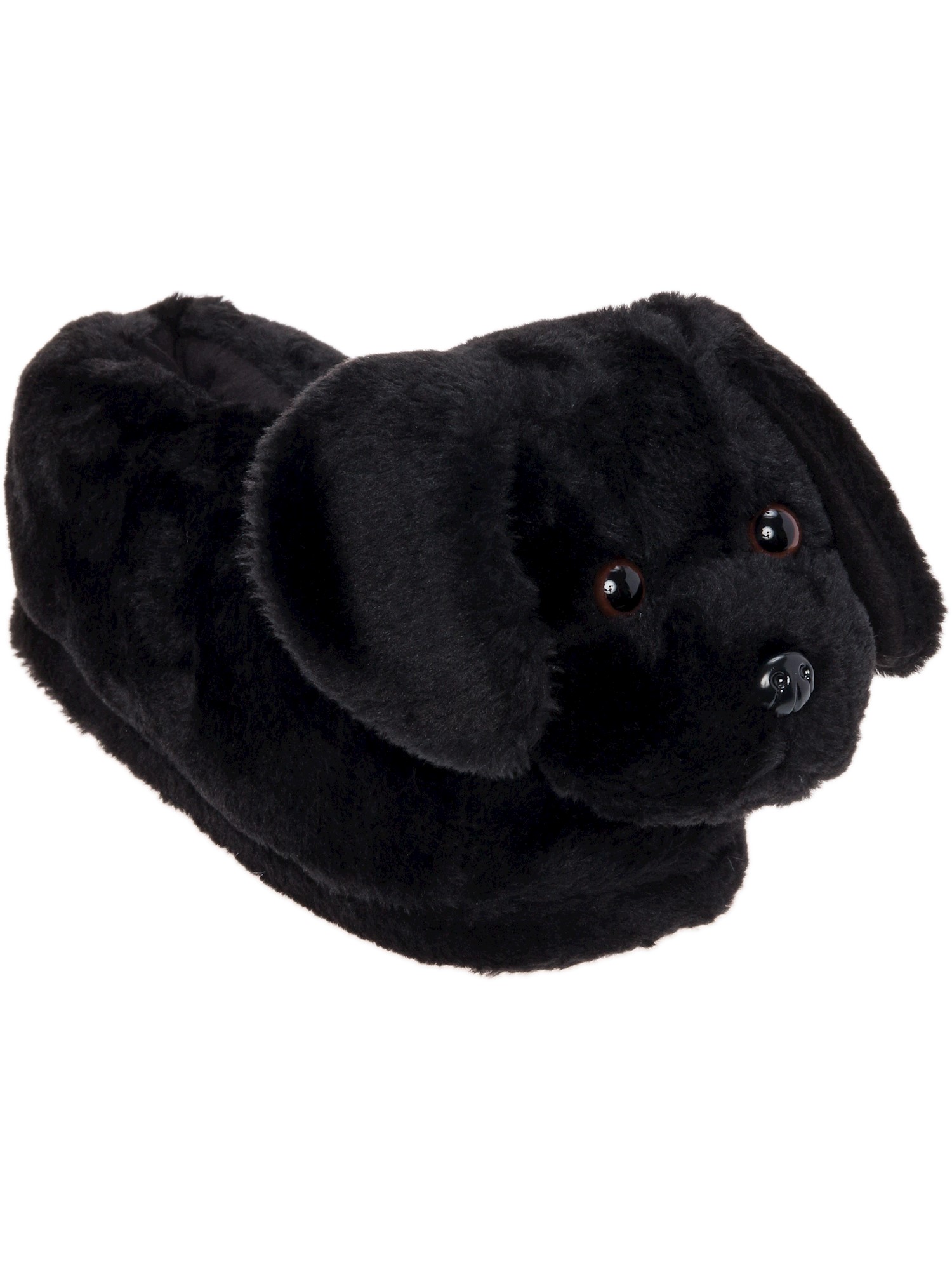 black dog slippers