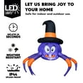 thumbnail image 3 of Araña inflable de Halloween de 1,5 m de Joiedomi con luces LED, 3 of 8