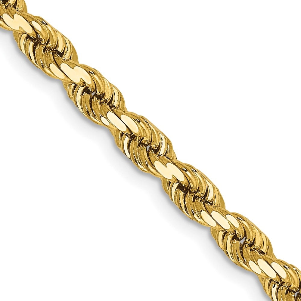 Diamond2Deal 14k Yellow Gold 6.5mm Rope 
