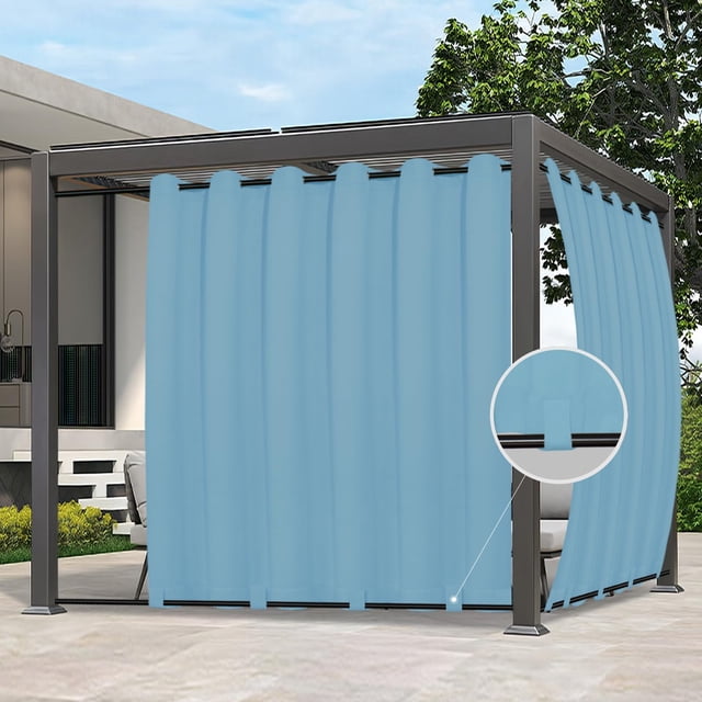 Cortinas para exteriores impermeables Easy-Going 110x84 cm azul cielo