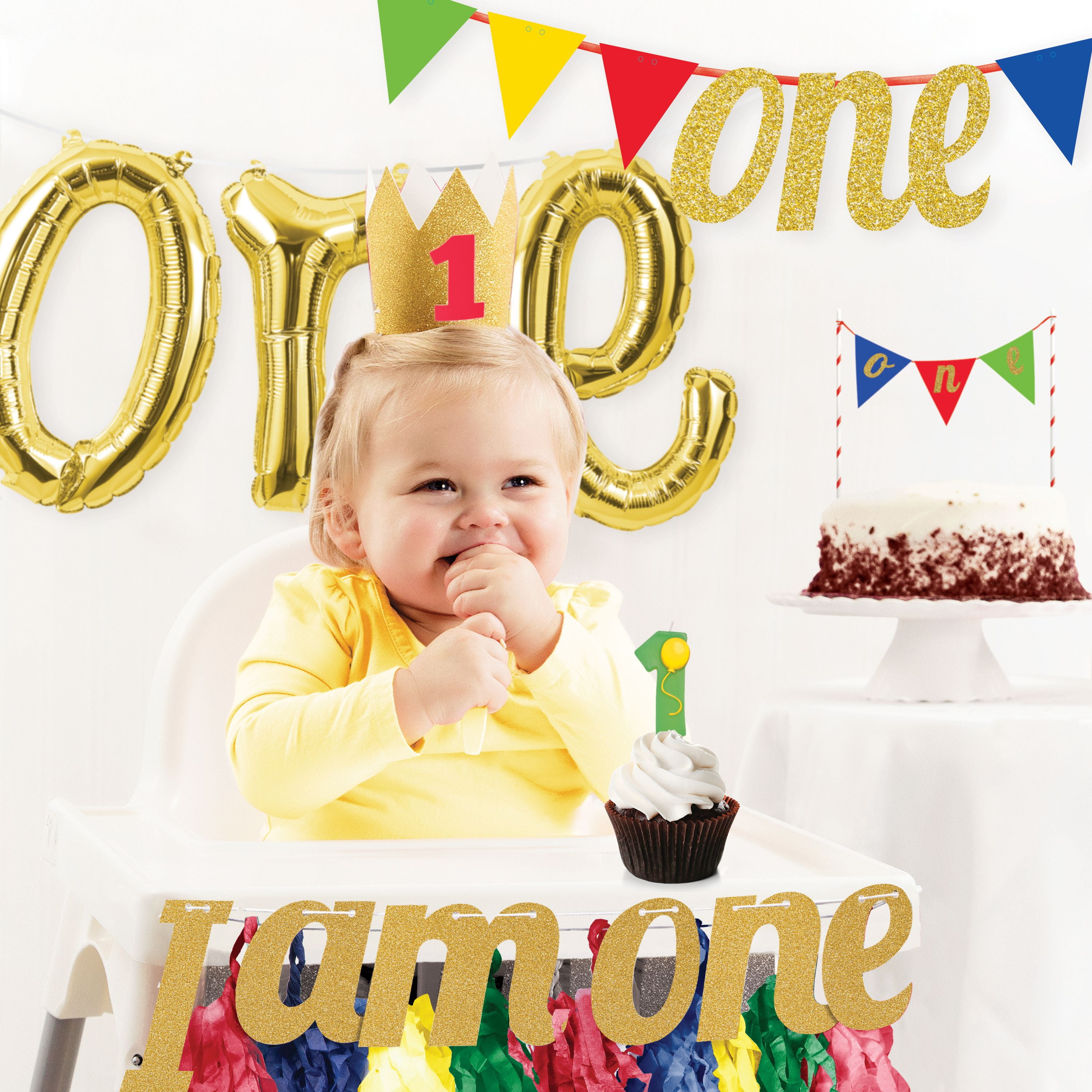 1st Birthday Party Decorations Kit - Walmart.com