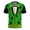 C#Green, variant on St Patrick's Day Shirt Men O Neck Printed Short Sleeve T-Shirt Novelty 3D Graphic T Shirts Irish Green Blouse Casual Summer Tops