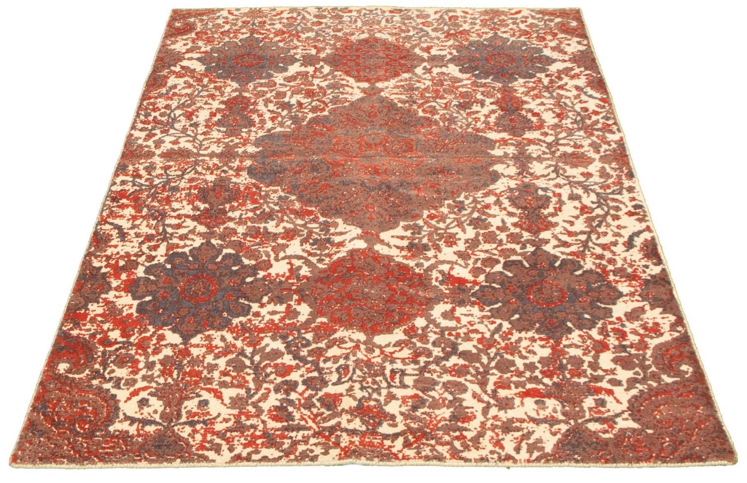 ECARPETGALLERY 4'11" x 7'3"  Contemporary Galleria Hand Loomed Area Rug for Living Room, Dining Room and Bedroom in Ivory