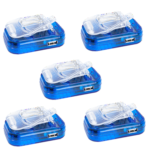 5 Pack Mini Small Universal Battery Charger w/ USB Port 3.7V 200mAh~3000mAh
