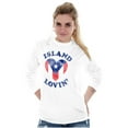thumbnail image 4 of Island Lovin Puerto Rican Pride PR Women's Long Sleeve T Shirt Brisco Brands M, 4 of 5