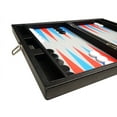 thumbnail image 2 of Silverman & Co. 13-inch Premium Backgammon Set - Travel Size - Black/Red/Blue, 2 of 11
