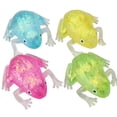 thumbnail image 4 of Glitter Squishing Frog Stress Relief Toys - 4 Pack Colorful Maltose Squeeze Fidget Toys for Kids & Adults, Anxiety Relief & Sensory Play, 4 of 7