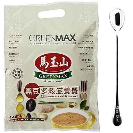 NineChef Bundle - GreenMax (Mayushan) (Black Soybean and Multi Grains Meal 3 Pack) + 1 NineChef ChopStick