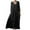 Black, variant on Mikilon Womens Loose Maxi Dress Spring and Summer V-Neck Linen Casual Long Sleeve Dress with Pockets