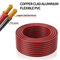 thumbnail image 6 of Electrical Wire 2 Conductors Red Black  Hookup LED Lighting Strips Flexible Wire Outdoor Extension Cord 12 Gauge Copper Clad  Wire Low  (12AWG 200FT), 6 of 7