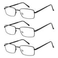 thumbnail image 1 of Gafas de lectura Success Eyewear, paquete de 3 unidades, metal con borde completo, color negro, 1 of 4