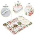thumbnail image 3 of Yayeee Dish Drying Mat for Kitchen Counter 16"x18" Microfiber Absorbent Pad, Red Christmas House, 3 of 7