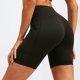 thumbnail image 5 of Pantalones cortos de yoga de cintura alta para mujer Deportes de entrenamiento para correr con bolsillo inclinado, 5 of 5