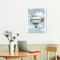 thumbnail image 2 of ARISTURING Air Vehicle Cartoon Canvas Painting,Helicopter Airplane Hot Air Balloon Nursery Wall Art Print Poster,Nordic Pictures For Kids Room Decor 16x20 in, 2 of 5
