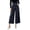 Black, variant on SBYOJLPB Women's Wide-leg Pants Solid Color Loose Casual Comfortable High-waisted Trousers
