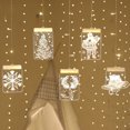 thumbnail image 3 of Luz decorativa navideña para ventana, luces de cadena de fondo para exteriores, interiores, ventanas, camino, patio, dormitorio, fiesta, pared de vacaciones, blanco cálido Zhivalor  OTTO-LD-221137-3, 3 of 6