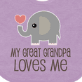 thumbnail image 4 of Inktastic Great Grandpa Loves Me Boys or Girls Baby Bib, 4 of 4