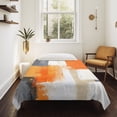 Burnt Orange Grey Tapestry for Bedroom Wall Hanging Tapestry, Abstract ...