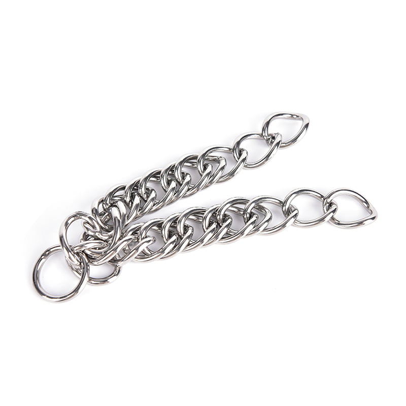 1pc stainless steel double link curb chain for horse bits pet DLHN 