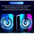 thumbnail image 4 of Computer Speakers for Desktop PC  Plug & Play USB Speaker with 2 Speaker Units  360° Stereo Surround & Dynamic RGB Light PC Speakers  USB Powered Wired Speakers for Desktop  Laptop  Proj, 4 of 5