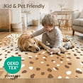 thumbnail image 4 of ODIKA 8'x10' Washable Area Rug Durable, Non-Slip Print Southwestern Fabric Table Bathroom Placemat Cow Spotted Playful Expressive for Living Room, Under Sectional, Family, 4 of 7