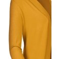thumbnail image 5 of FashionOutfit Women's Solid Soft Stretch Long-line Long Sleeve Open Front Knit Cardigan, 5 of 5