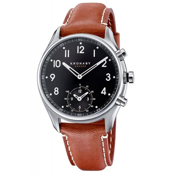 Kronaby Apex S0729 1 Brown Leather Automatic Self Wind Smart Watch
