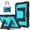Black+Blue, variant on Rugged Case for Samsung Galaxy Tab A11+ / A9+ 11 Inch, Multi-Angle Kickstand and Shoulder Strap,Purple+Rose