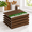 Walnut-42x12x2in, variant on White 46x12x2in Wire Shelf Covers for Pantry Closet Kitchen Organization