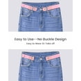 thumbnail image 6 of AWAYTR 3 Pcs Children Magnetic Buckle Elastic Belts Easy Wear Adjustable Stretch Belt for Toddler Boys Girls Pants, 6 of 7
