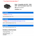 thumbnail image 2 of Relay - Compatible with 2001 - 2005, 2007 - 2010 Ford Explorer Sport Trac 2002 2003 2004 2008 2009, 2 of 2