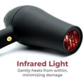 thumbnail image 2 of Red Light SRI Salon Dry Pro Infrared Hair Dryer by Skin Research Institute | Negative Ions for Reduced Frizz, Fast-Drying and Max Shine, Attachments Included, 2 of 6