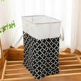 thumbnail image 4 of Large Capacity Laundry Basket, Folding Storage Bin with Metal Frame and Reinforced Handle, Collapsible Hamper for Home Organization, Space Saving Design for Closet, Bedroom, and Dorm Room Use, 4 of 6