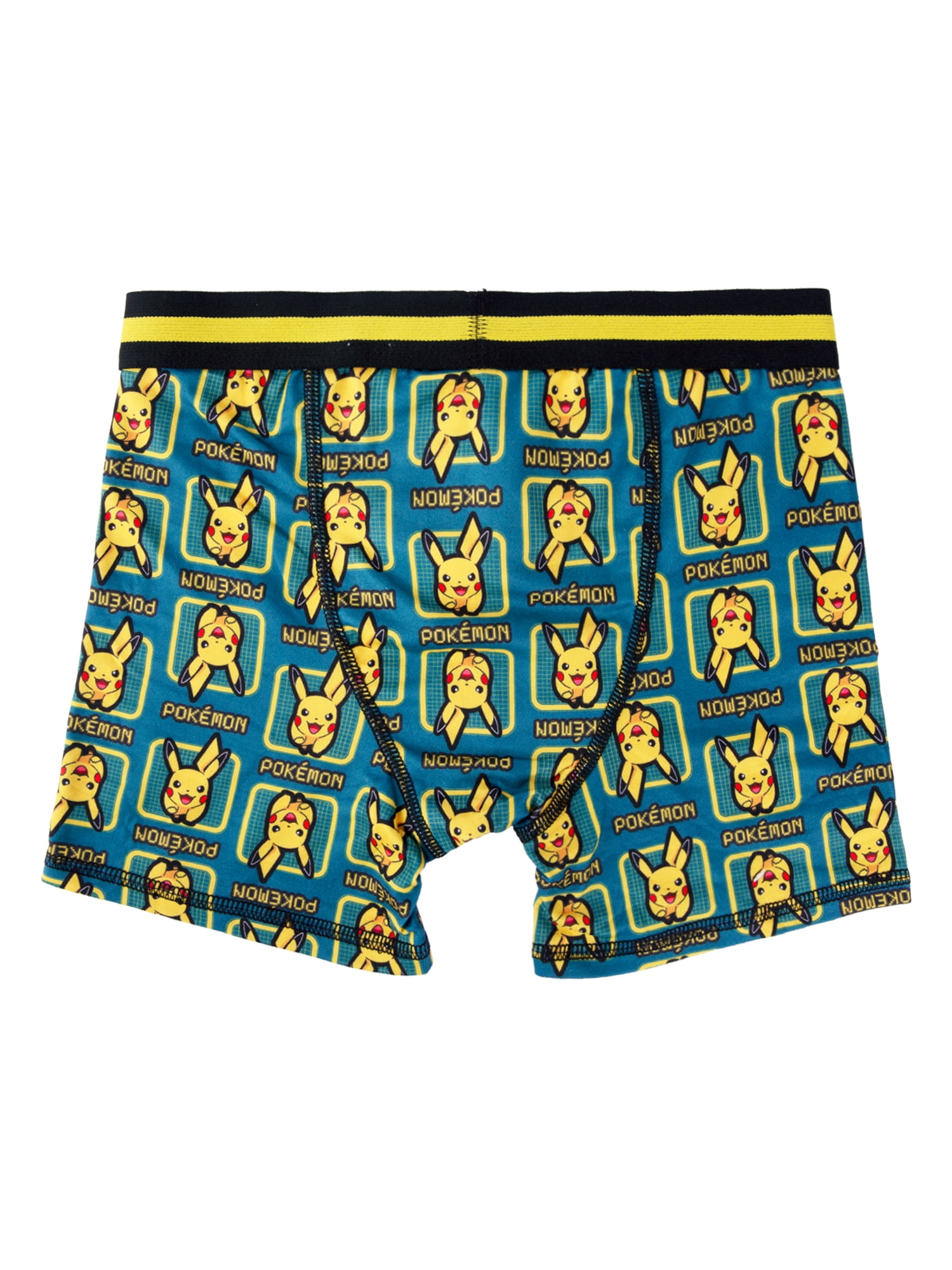Pokemon Boys Athletic Boxer Brief Character Underwear, 5-Pack, Sizes XS-M
