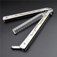 thumbnail image 4 of Langgg Training Comb Beauty Styling Tools Foldable Hairbrush Women Men Beginner Professionals Salon Shop Combing Tools Accessory Silver, 4 of 8
