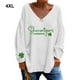thumbnail image 5 of Minnieouse Jersey transpirable de manga larga hecho de tela suave. La blusa agradable para la piel es fácil de tocar. Prendas para la parte del cuerpo blanco 4XL, 5 of 6
