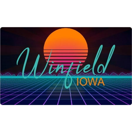 

Rockwell Iowa 4 X 2.25-Inch Fridge Magnet Retro Neon Design