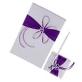 thumbnail image 1 of Billuyoard 3pcs Set Satin Crystal Guest Book Pen and Reception Purple Wedding Stand Pen Artesanía, 1 of 1
