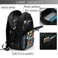 thumbnail image 4 of Fotbe Bowling Ball Mochila con Estampado y Puerto USB para Hombre y Mujer, Mochila Antirrobo, Mochila de Viaje, Mochila Escolar, Mochila Universitaria, 4 of 7