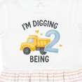 thumbnail image 4 of Inktastic I'm Digging Being 2 Birthday Truck Girls Toddler Dress, 4 of 5