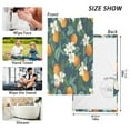 thumbnail image 6 of Yayeee 100% Cotton Hand Towels for Bathroom 16" x 28" Soft Absorbent Kitchen Towel, Orange Fruit, 6 of 7